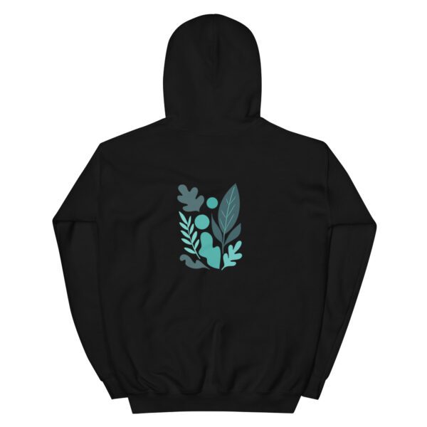 Unisex-Hoodie mit abstraktem Blattmotiv – Dein Statement für Stil & Natur