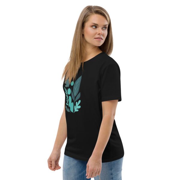 Statement Shirt mit abstraktem Blattmotiv - Bio-Baumwolle Unisex XS- 3XL – Bild 5