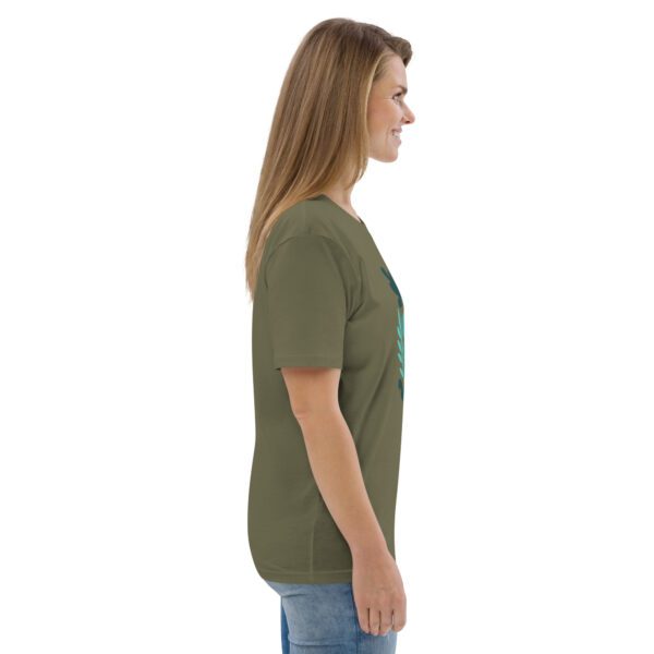 Statement Shirt mit abstraktem Blattmotiv - Bio-Baumwolle Unisex XS- 3XL – Bild 23