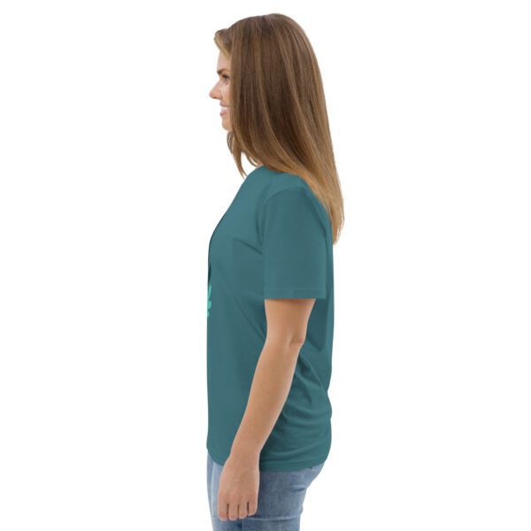 Statement Shirt mit abstraktem Blattmotiv - Bio-Baumwolle Unisex XS- 3XL – Bild 16
