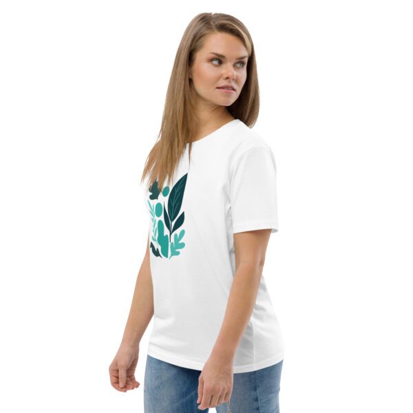 Statement Shirt mit abstraktem Blattmotiv - Bio-Baumwolle Unisex XS- 3XL – Bild 29