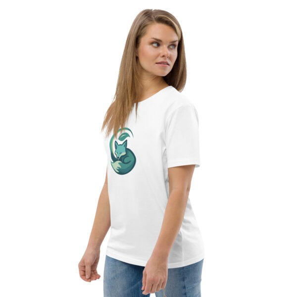 Unisex T-Shirt aus 100 % Bio-Baumwolle mit abstraktem Fuchs-Motiv – Bild 4