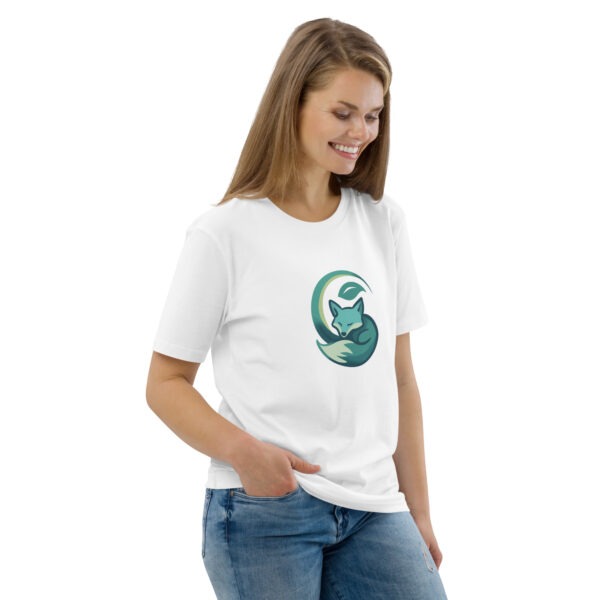 Unisex T-Shirt aus 100 % Bio-Baumwolle mit abstraktem Fuchs-Motiv – Bild 5