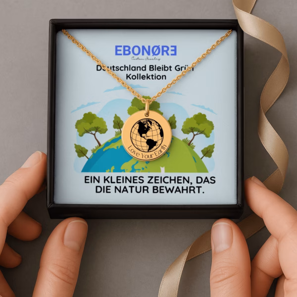 Personalisierte Kette „Love Your Earth“ – Dein Schmuckstück für Liebe und Respekt zur Natur – Bild 3