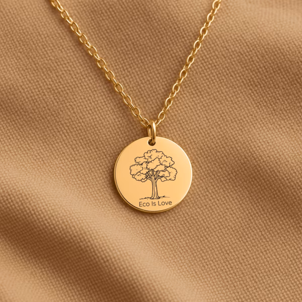 Personalisierte Kette „Eco Is Love“ – Dein Schmuckstück für Liebe und Respekt zur Natur – Bild 7