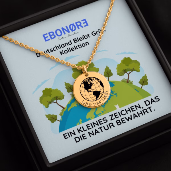 Personalisierte Kette „Love Your Earth“ – Dein Schmuckstück für Liebe und Respekt zur Natur – Bild 2