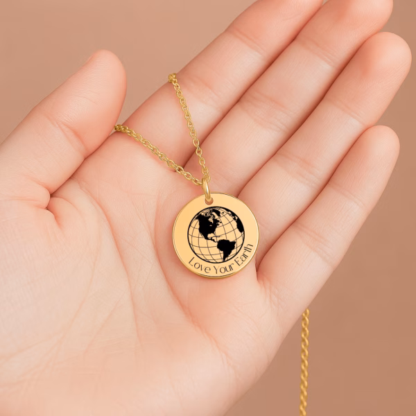 Personalisierte Kette „Love Your Earth“ – Dein Schmuckstück für Liebe und Respekt zur Natur – Bild 8