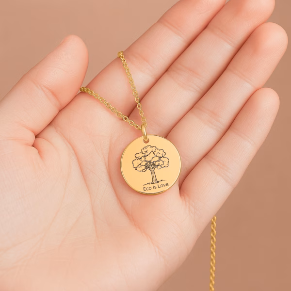 Personalisierte Kette „Eco Is Love“ – Dein Schmuckstück für Liebe und Respekt zur Natur – Bild 8