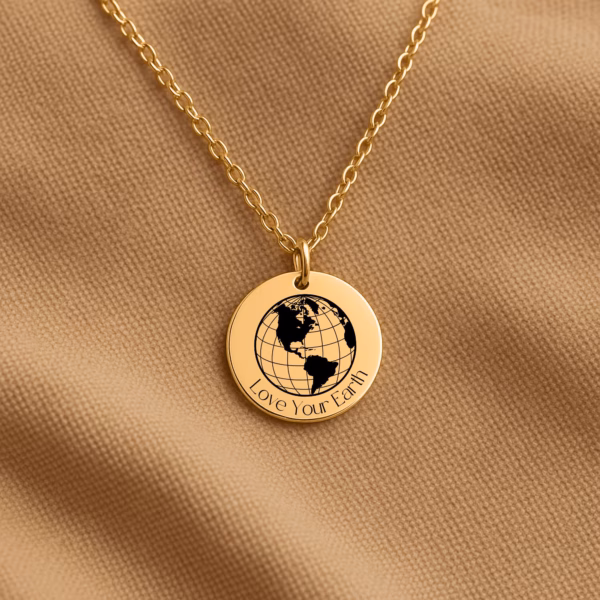 Personalisierte Kette „Love Your Earth“ – Dein Schmuckstück für Liebe und Respekt zur Natur – Bild 7