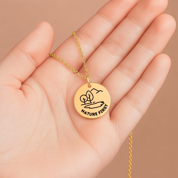 Personalisierte Kette „Nature First“ – Dein Statement für die Natur und Nachhaltigkeit – Bild 8