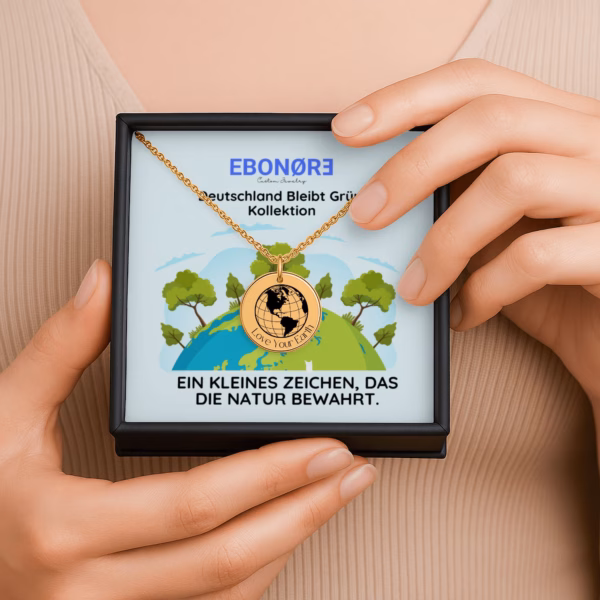 Personalisierte Kette „Love Your Earth“ – Dein Schmuckstück für Liebe und Respekt zur Natur – Bild 4