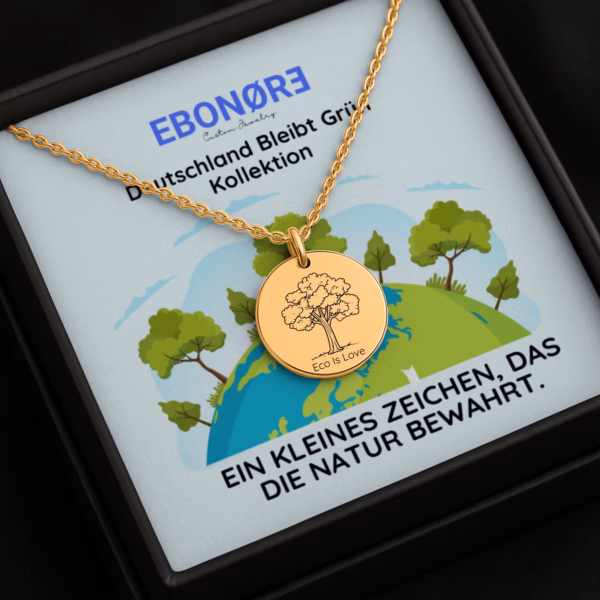 Personalisierte Kette „Eco Is Love“ – Dein Schmuckstück für Liebe und Respekt zur Natur – Bild 2