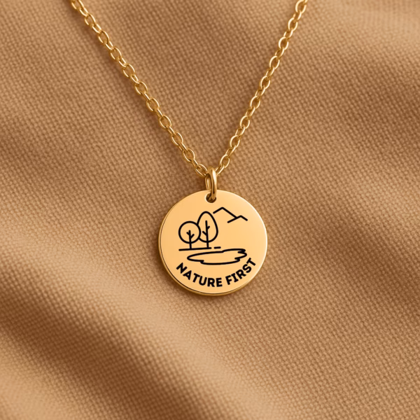 Personalisierte Kette „Nature First“ – Dein Statement für die Natur und Nachhaltigkeit – Bild 7