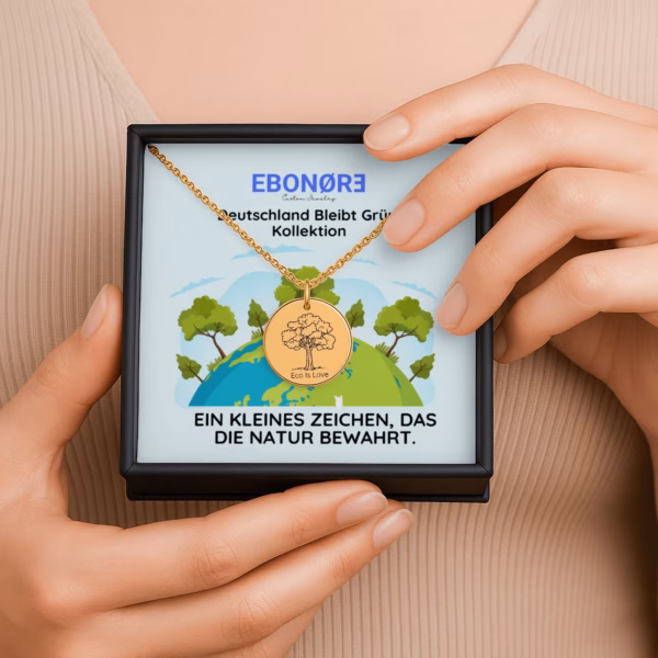 Personalisierte Kette „Eco Is Love“ – Dein Schmuckstück für Liebe und Respekt zur Natur – Bild 4