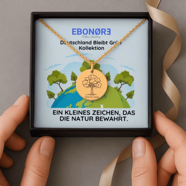 Personalisierte Kette „Eco Is Love“ – Dein Schmuckstück für Liebe und Respekt zur Natur – Bild 3